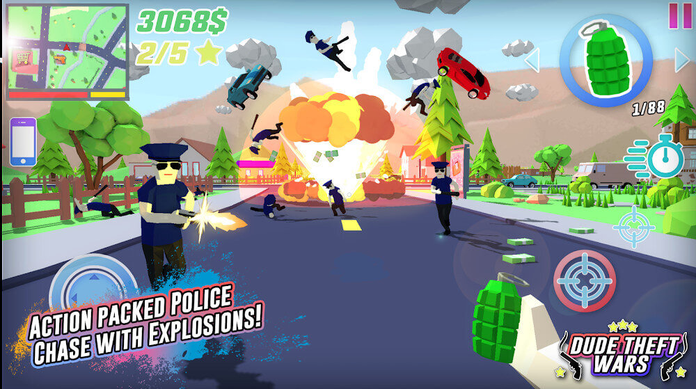 dude theft wars mod apk